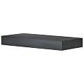 12" Flat Black Wood Shelf