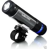 自転車用LEDライト+MP3】充電式LEDライト+スピーカー内蔵MP3プレーヤー 生活防水(IP66)内蔵2Gメモリー