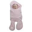 Teddy Toes Light Pink Blanket with Feet