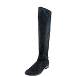 Calvin Klein Women's Rae Stretch Microfiber Slouch Boot,Black,5 M US