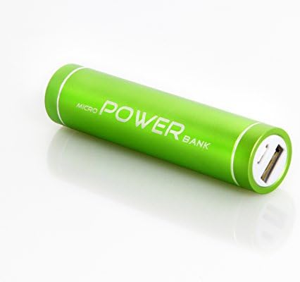 3000mAh MicroPowerBank - Portable Cell Phone External Battery - Included FREE Multi-Purpose Phone Charge Cord - USB Lipstick Sized Power Bank for Cell Phones and Other Mobile Digital Devices - Life Saver Security of Never Running Out of Battery Power Again! - A Backup Charger Pack for all Android Smart Phones, for Samsung Galaxy S2, S3, S4, S5, for iPhone 5, 4S, 4, 3GS, 3 -Satisfaction Guaranteed (Green)