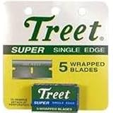 Treet Super Single Edge Wrapped Razor Blades - 5 Ea / Pack