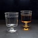 ONE PIECE ELEGANT 8 OZ. CLEAR WINE GLASS DISPOSABLE 24/10