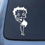 BETTY BOOP - Vinyl Decal Sticker #A1170 | Vinyl Color: White