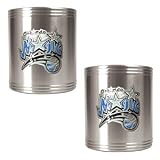 ORLANDO MAGIC NBA 2PC STAINLESS STEEL CAN HOLDER SET - PRIMARY LOGO