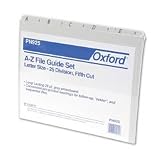 ESSELTE PENDAFLEX CORP. / A-z top tab recycled file guides, 25 pt. gray pressbd., 1/5 tab, letter, 25/set / ESSPN925 / Sold as 1 Set / Mfr Part # PN925 \*/ A-z top tab recycled file guides, 25 pt. gra