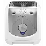 Krups FEM2W 2-Slice Toaster, White & Silver