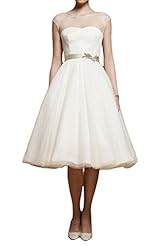 A-line Short Tulle Illusion Lace Sweetheart  Dress