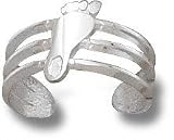 North Carolina Tar Heels Solid Sterling Silver Tar Heel Toe Ring