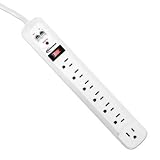 INNOVERA Surge Protector 7 Outlets 6ft Cord Tel/DSL 1080 Joules Two-Line Multimedia Connections