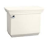 Kohler K-4473-S2 White Satin Memoirs Memoirs toilet tank with Insuliner tank liner, stately design K