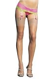 Lycra Mesh Garter Belt with G-String