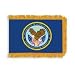 Department of Veteran Affairs Fringed Flag with Pole Hem