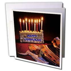 Florene Jewish Theme - Chanukah Time - Greeting Cards-6 Greeting Cards with envelopes On Sale