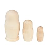 木の香 白木マトリョーシカ 11cm 3個組