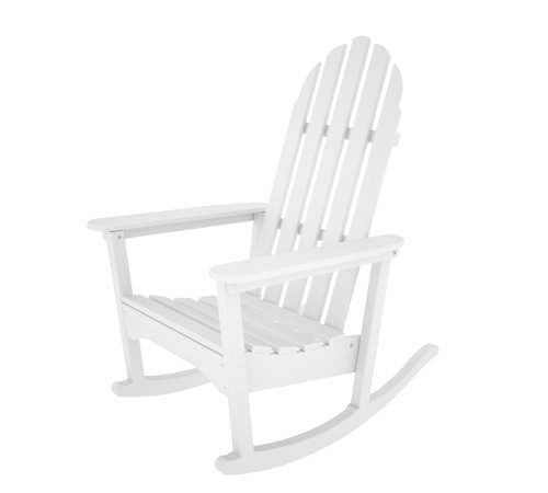 POLYWOOD ADRC-1WH Classic Adirondack Rocker, White