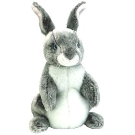  Hopper the Gray and White Easter Bunny Rabbit - Ty Beanie Babies