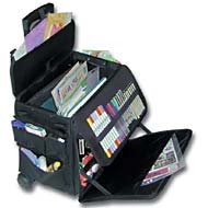 Crop In Style Navigator Rolling Tote, Black