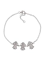 Silver One Pulseras Trio de Niñas Zirconium