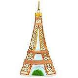 Eiffel Tower Glass Ornament