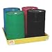 Dixie Poly BM-ED-4 Polyethylene 4 Drum Econo-Dike, 72 gallon Sump Capacity, 51" Length x 51" Width x 7" Height