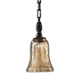 Buy light fixtures for Cheap light fixtures Uttermost 13 Inch Galeana Mini Pendant Ceiling Light Fixture Antique Saddle light fixtures