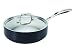 Kitchen & Housewares : Greenpan Aluminium Induction Covered Saute Pan, Vienna Black, 24 cm