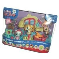 Littlest Pet Shop Figures Themed Playset Bargain Hunters (Pet Shopping) with Grey Cat, Dog... by Littlest Pet Shop