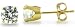 14KT Yellow Gold 1.0 CTW Round CZ Four-Prong Earrings