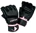 Womens's Wrap Glove, Black/Pink, Medium
