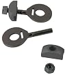 SNAFU Peg Locks 14mm Pair Black