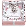 Love, Daughter, Forever Silver & Crystal Expressively Yours Bracelet