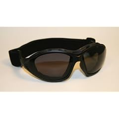 Motorradbrille schwarz, get�nte Gl�ser Smoke