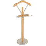 Porter's Beech and Aluminium Clothes Stand / Valet Rack / Coat Hanging Rail