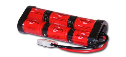 31xtlsqdfdL Tenergy 7.2V 4500mAh Flat NiMH High Power (40A Drain Rate) Battery Pack with Tamiya Connector for RC Cars and Sumo Robots