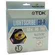 TDK CDR 80 Minuye Lightscribe 52x 10 pack
