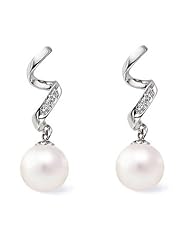PremiumPearl Freshwater Pearl Earrings AAA Quality 14k Gold & Diamonds 7-11mm
