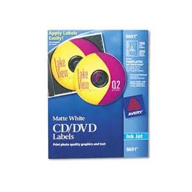 Avery CD/DVD Labels CD/DVD labels - 50 pcs. ( 8691 )