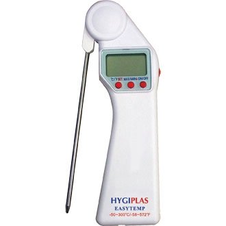 Easytemp Pocket Stem Thermometer - foldaway probe and auto on / off functions - store it in the pocket of your chef's whites!
