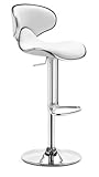 Zuo Modern Furniture Design Fly Bar Chair White Leatherette 300131