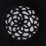 Black Hair Net Crocheted Hair Bun Cover- MEDIUM