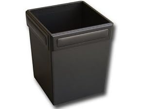 Blackwood & Leather Waste Basket