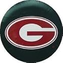 Georgia University G Tire Cover - Black SIZE E10