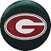 Georgia University G Tire Cover - Black