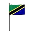 Tanzania Flag 4 x 6 inch