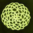 Neon Yellow Hair Net Crocheted Hair Bun Cover- LARGE