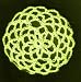 Neon Yellow Hair Net Crocheted Hair Bun Cover- LARGE
