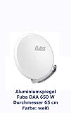Fuba DAA 650 W Aluminium-Satelliten-Parabolantenne (36,70 dB, Große 65 cm) weiß