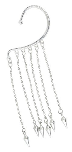 niceeshop(TM) Spike Long Dangle Chain Tassel Hook Ear Bone Cuff Clip Earring