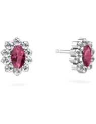 Genuine Pink Tourmaline 14kt White Gold Earrings